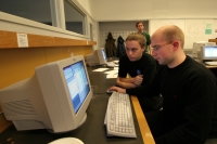 Judge1 Left to right: Per Austrin (head judge), Jon Larsson (CSI), and Mattias de Zalenski (tech co-director)