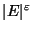 $\vert E\vert^{\varepsilon }$