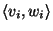 $\left<v_i,w_i\right>$