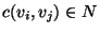$c(v_i,v_j)\in N$