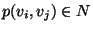 $p(v_i,v_j)\in N$
