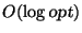 $O(\log \mbox{\sl opt})$