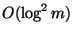 $O(\log^2 m)$