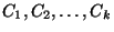 $C_1,C_2,\ldots,C_k$
