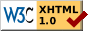 Valid XHTML 1.0
  Strict
