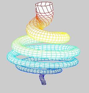 Spiralbild med mesh