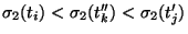 $\sigma_2(t_i) < \sigma_2(t_k'') < \sigma_2(t_j')$