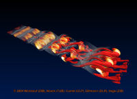 Coherent-Structure Skeleton of a Turbulent Mixing Layer. Presented at the Gallery of Fluid Motion 2004.